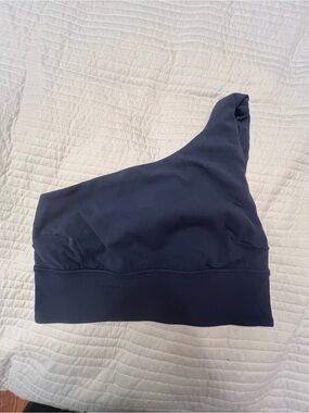 Lululemon One-Shoulder Navy sports bra